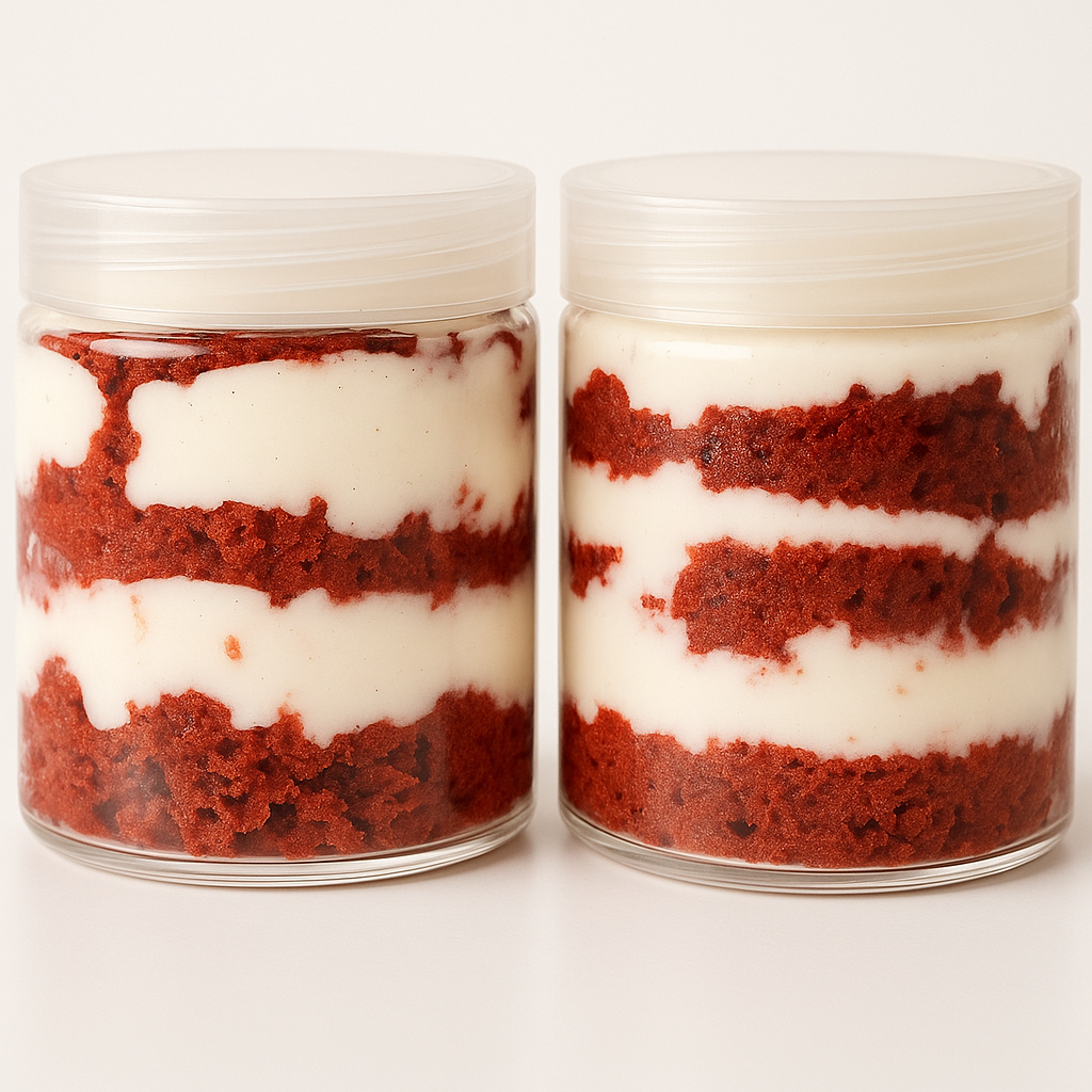 Fluffy Southern Red Velvet Cake with Chantilly Filling (4 Jars)