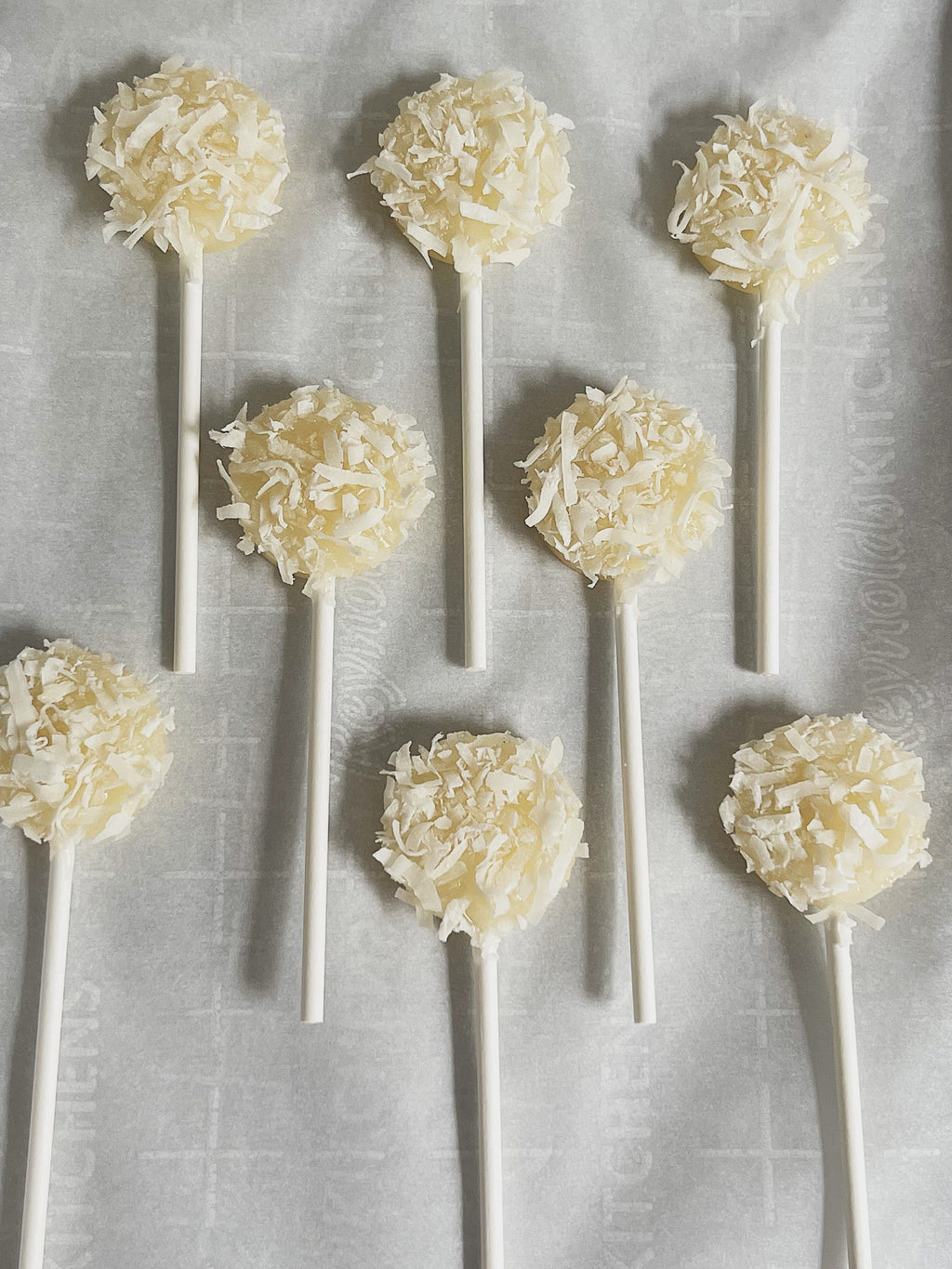 Shredded Coconut Lollipops – Handmade Tropical Candy Treat