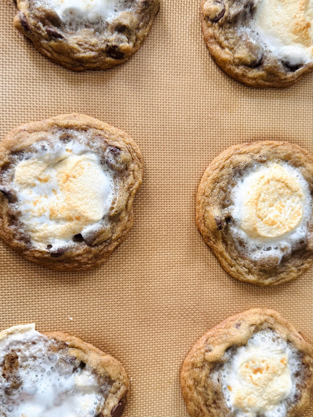 S’mores Chocolate Chip Cookies- Gooey