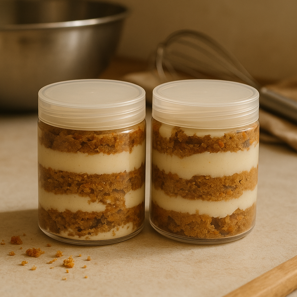 Handmade Cake Jars 4-Pack – Gourmet Dessert Gift Set