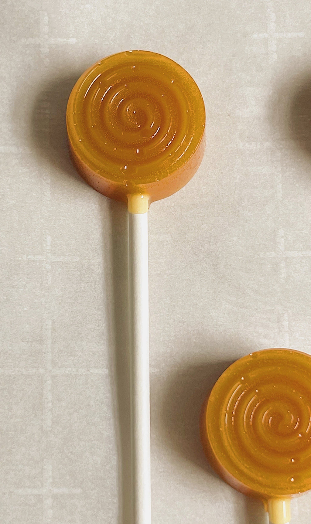 Old Fashioned Caramel Lollipops, Nostalgic Candy, Wedding Favors (Dozen)