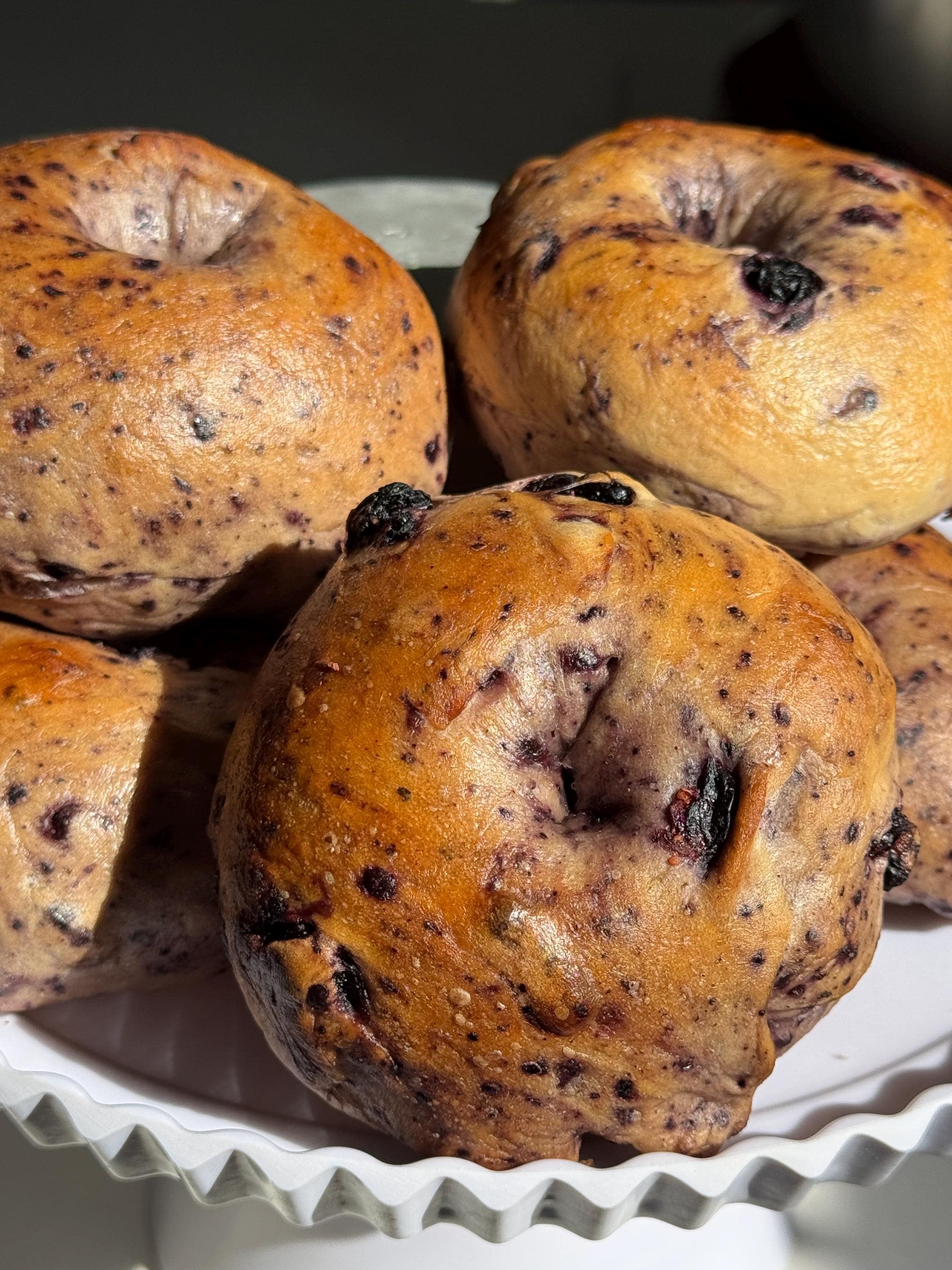 New York Blueberry Bagels (6 per order)