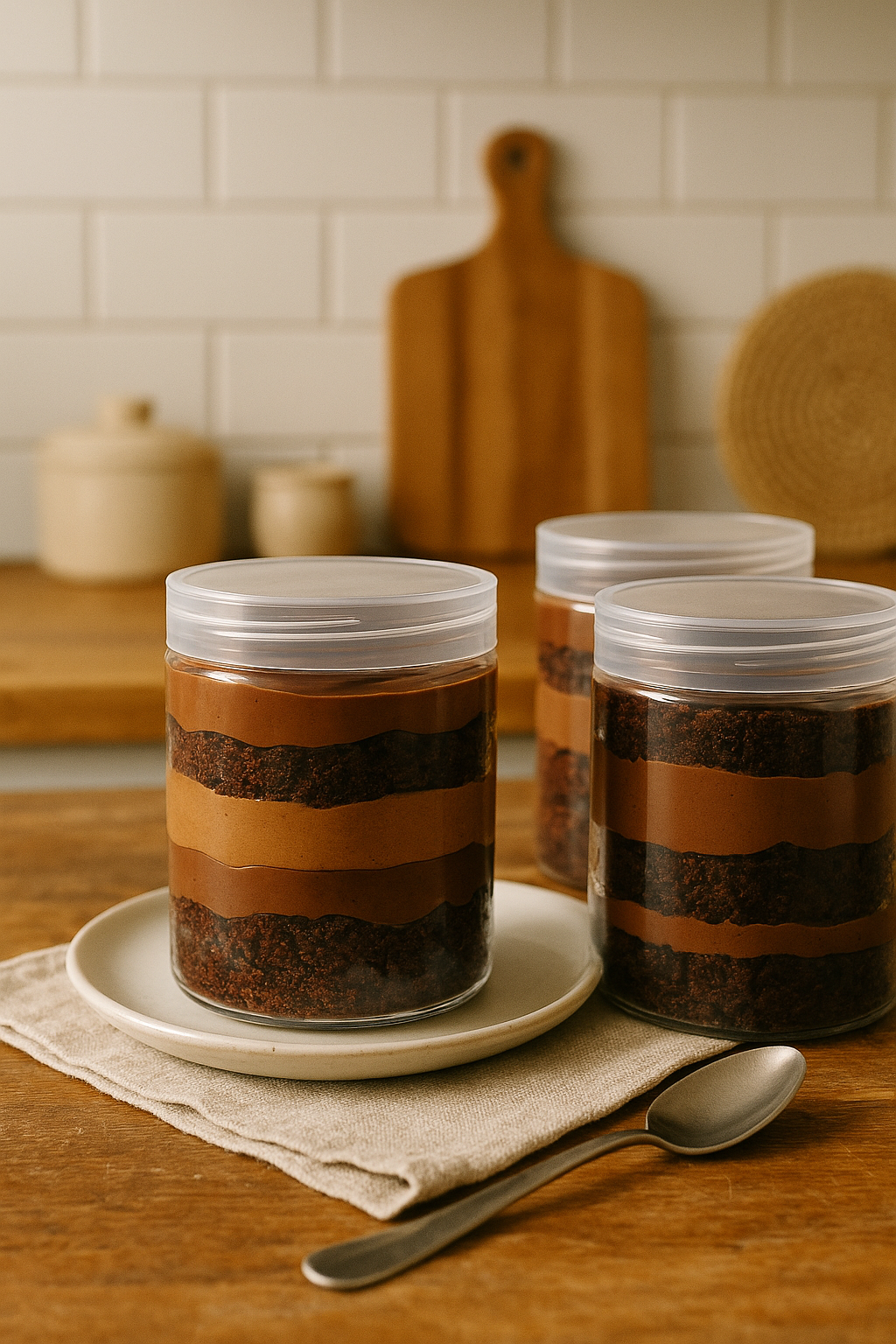 Handmade Cake Jars 4-Pack – Gourmet Dessert Gift Set