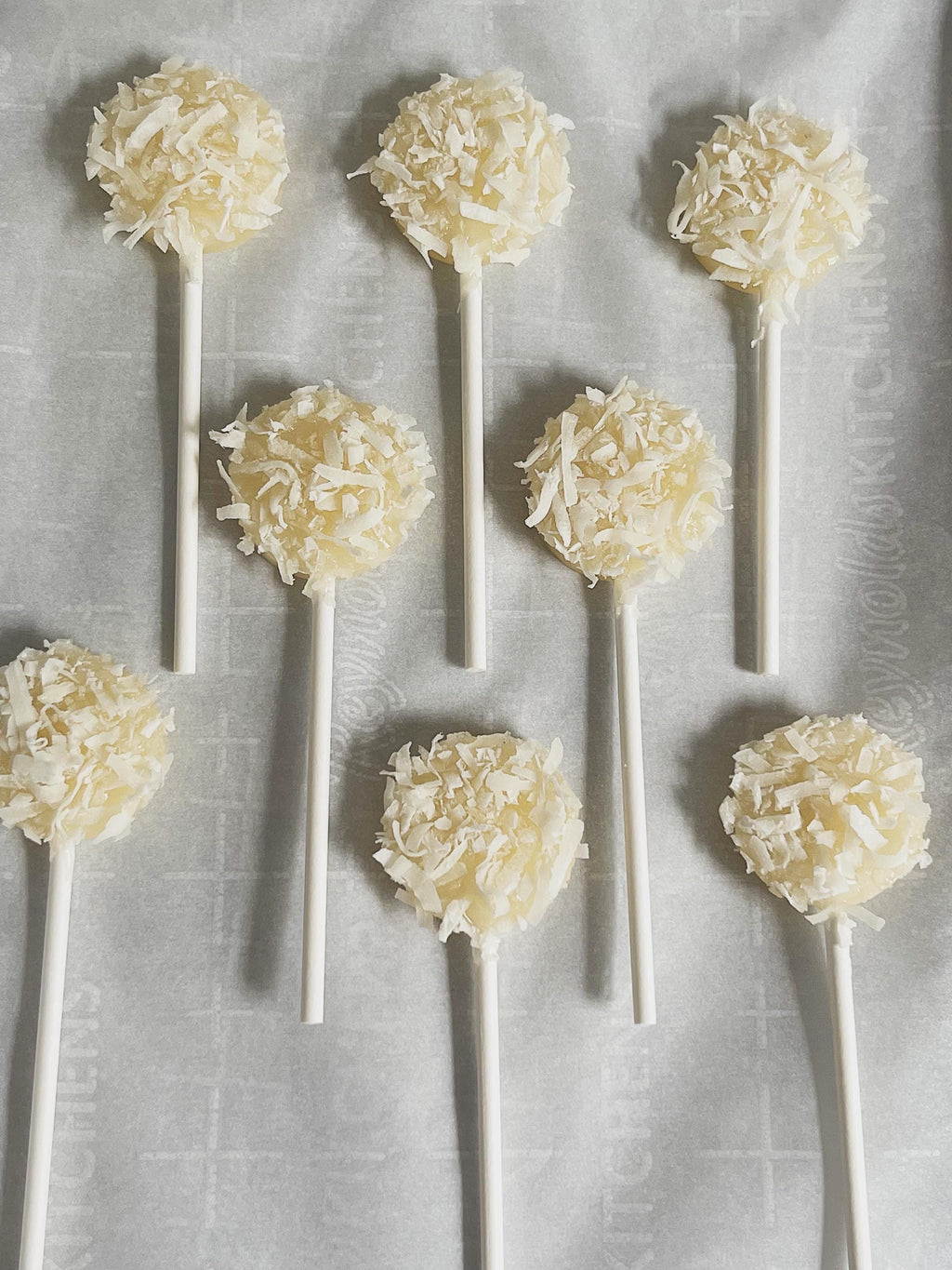 Shredded Coconut Lollipops – Handmade Tropical Candy Treat