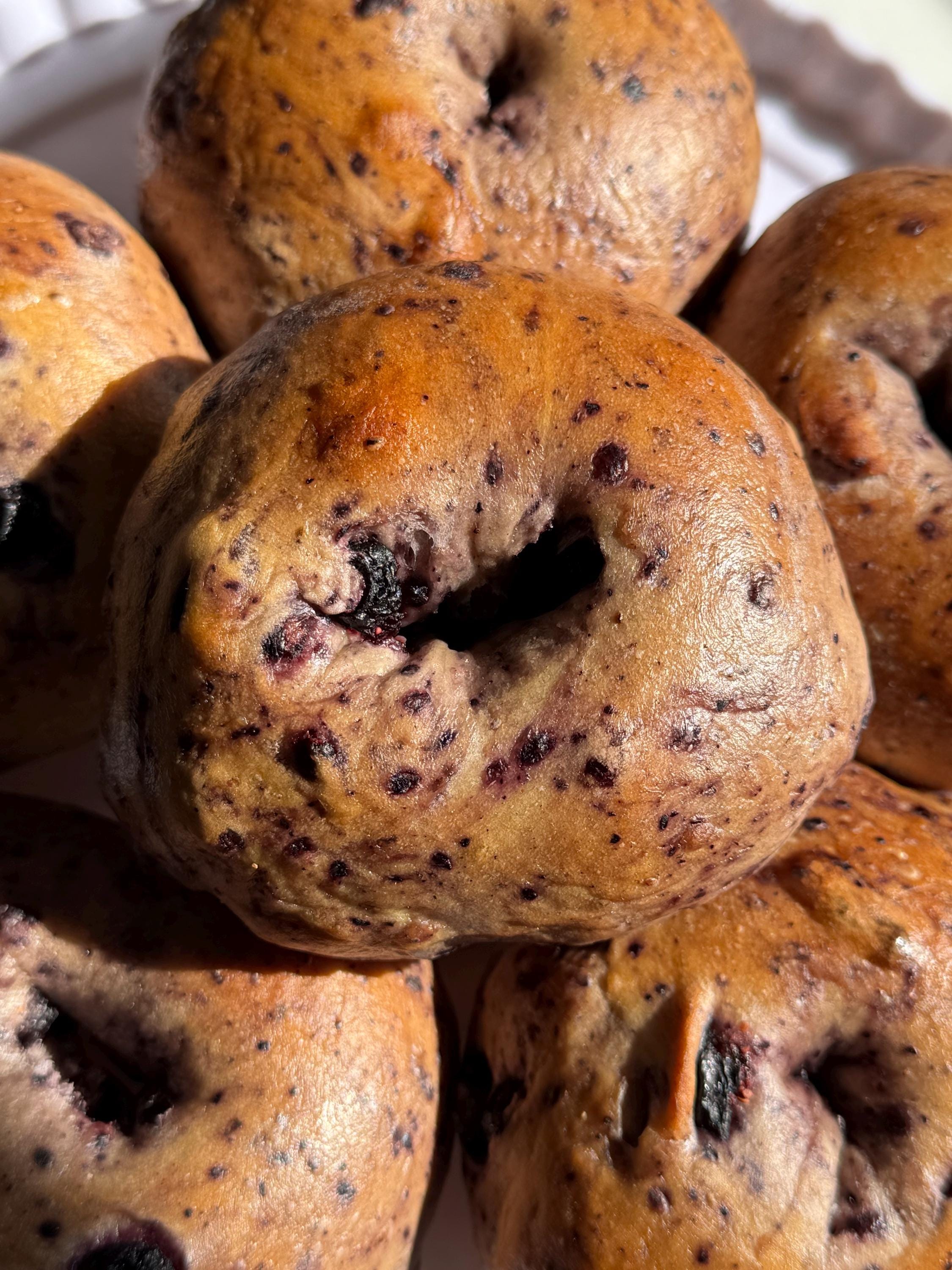 New York Blueberry Bagels (6 per order)