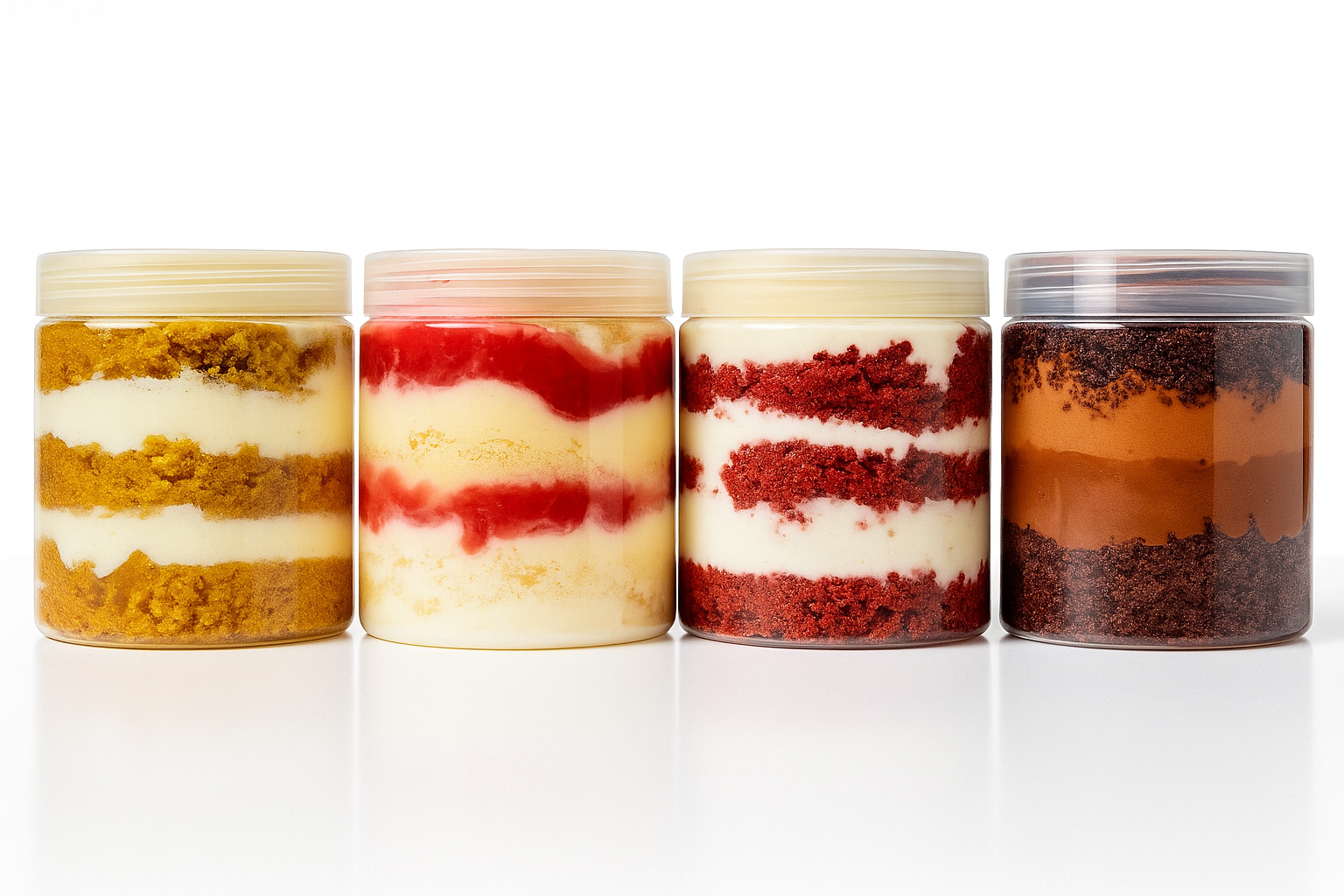 Fluffy Southern Red Velvet Cake with Chantilly Filling (4 Jars)