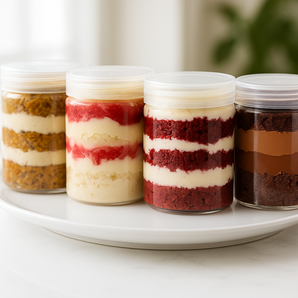 Fluffy Southern Red Velvet Cake with Chantilly Filling (4 Jars)