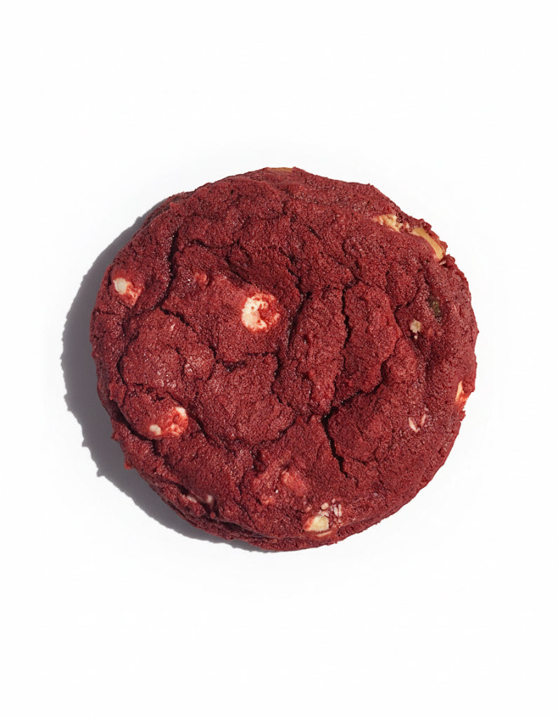 Red Velvet white chocolate chip cookies
