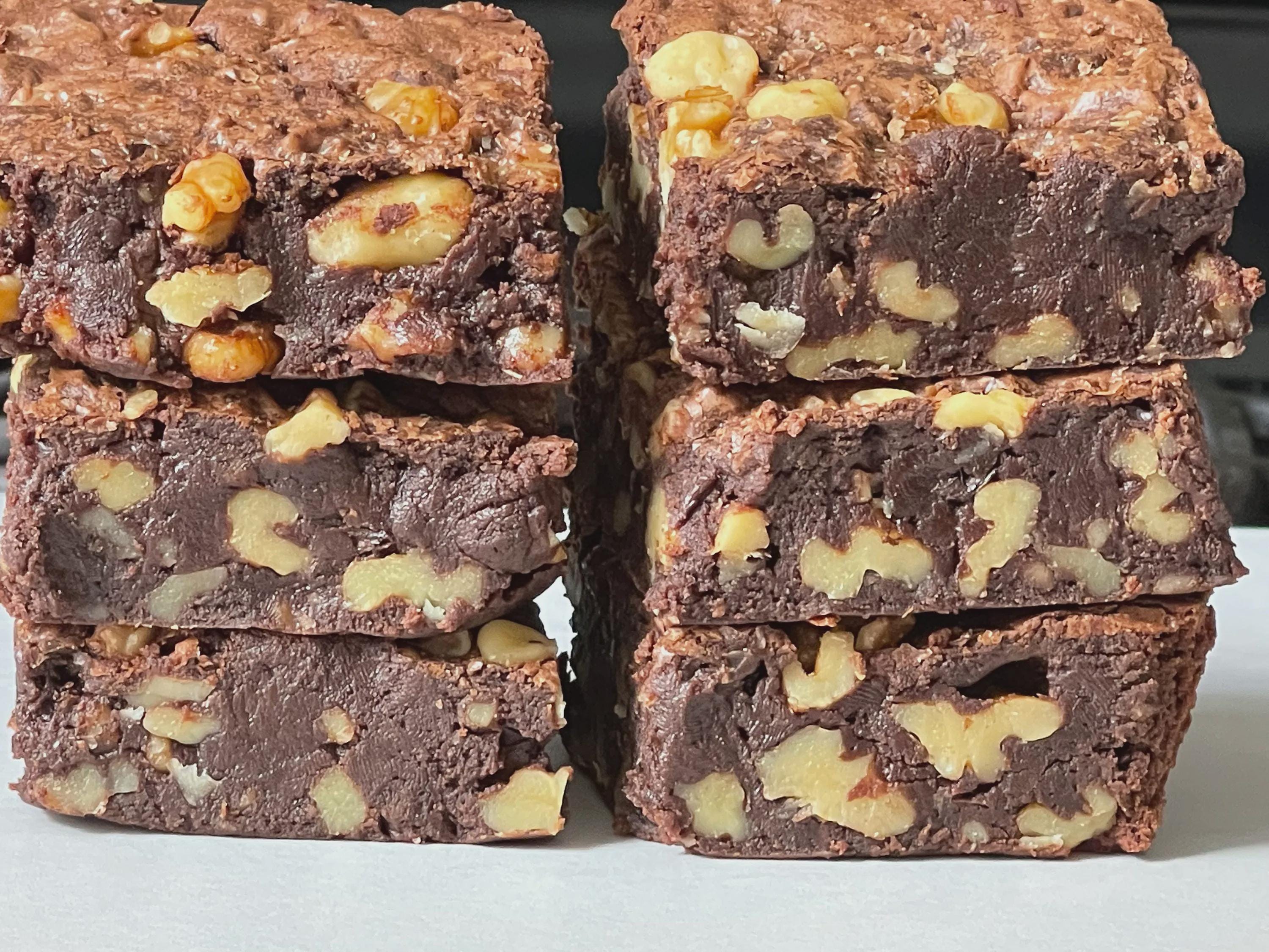 Walnut Fudge Brownies, Gourmet Chocolate Treat