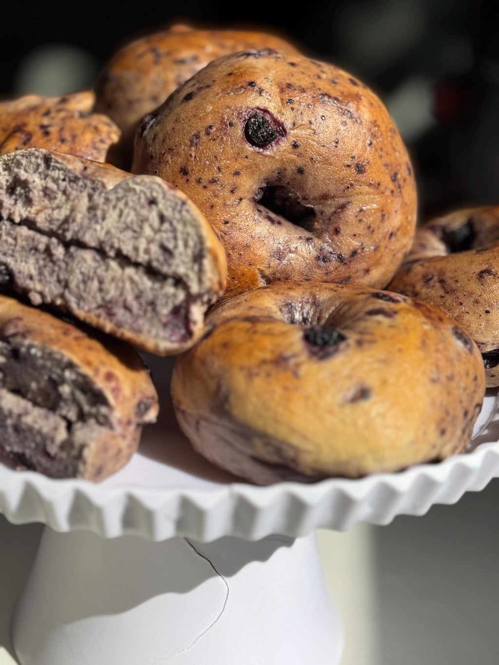New York Blueberry Bagels (6 per order)