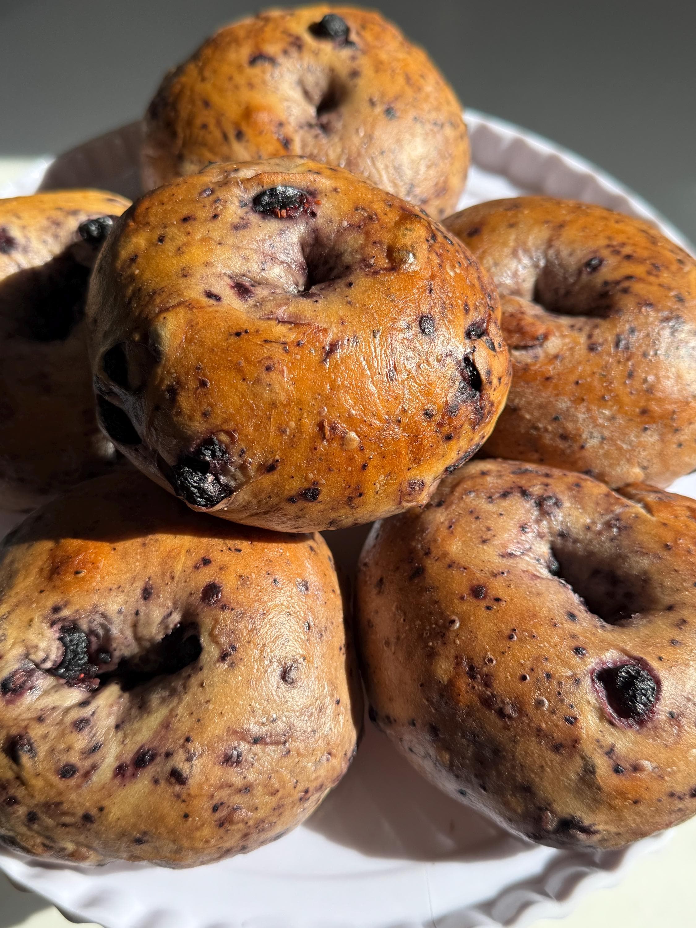 New York Blueberry Bagels (6 per order)